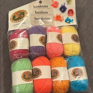 Lion Brand Bonbons Mini Yarn Skeins NWT